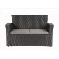 Hot sale PE wicker chair outdoor furniture with gray high chair garden funiture with umbrlla